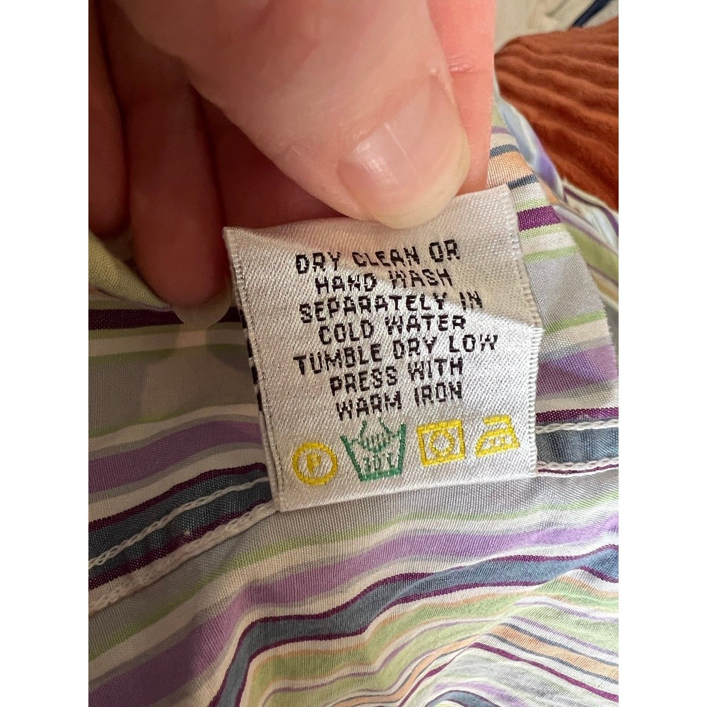 Bugatchi Uomo Striped Button Down Size M Men’s - image 7